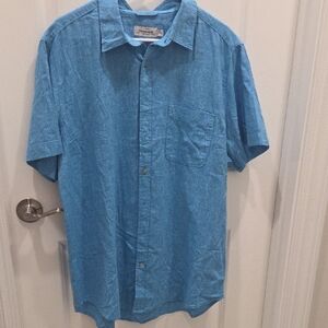 Stylish Blue Button-Down Shirt for Men